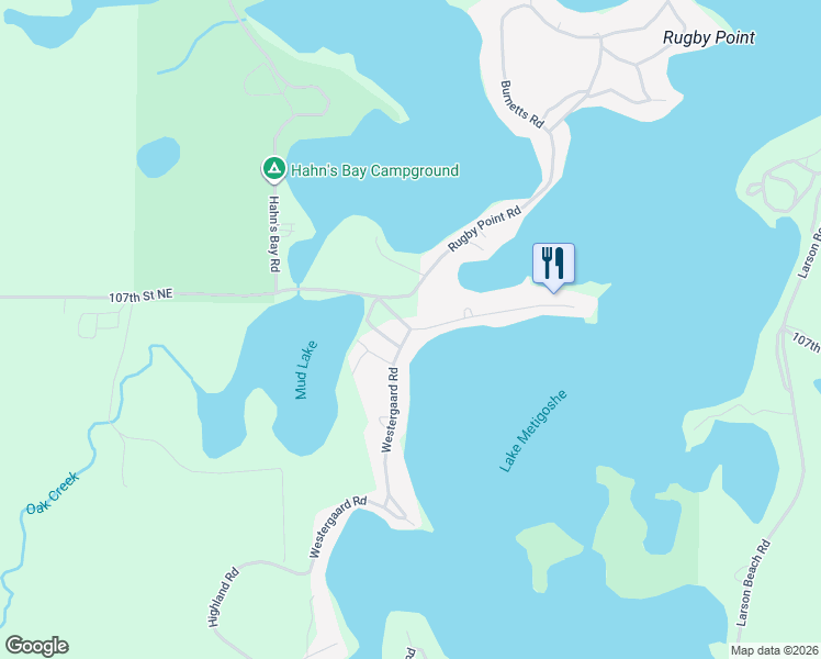 map of restaurants, bars, coffee shops, grocery stores, and more near 2 Westergaard Road in Bottineau