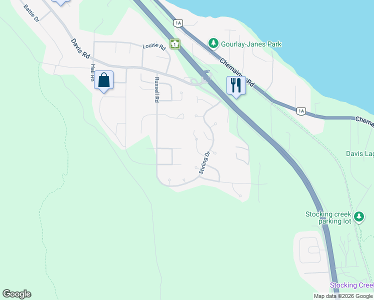 map of restaurants, bars, coffee shops, grocery stores, and more near 562 Rothdale Road in Ladysmith