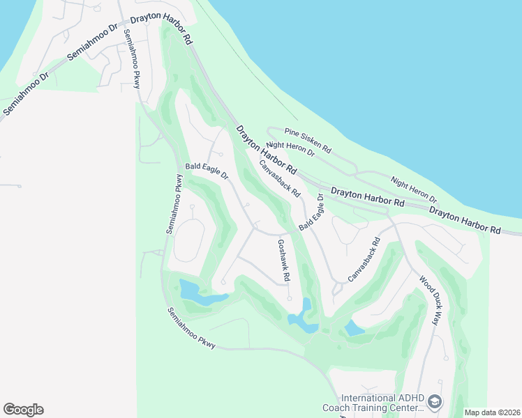 map of restaurants, bars, coffee shops, grocery stores, and more near 8870 Cormorant Court in Blaine