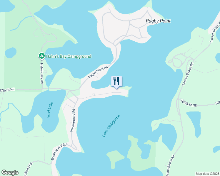 map of restaurants, bars, coffee shops, grocery stores, and more near 2-120 Westergaard Road in Bottineau