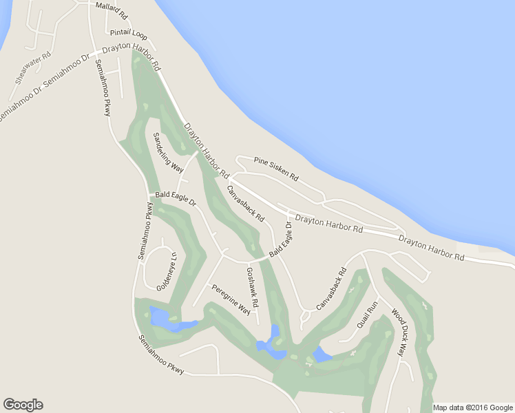 map of restaurants, bars, coffee shops, grocery stores, and more near 5521 Canvasback Road in Blaine