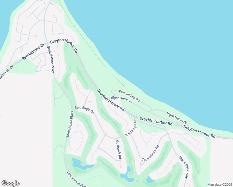 map of restaurants, bars, coffee shops, grocery stores, and more near 5509 Pine Sisken Road in Blaine