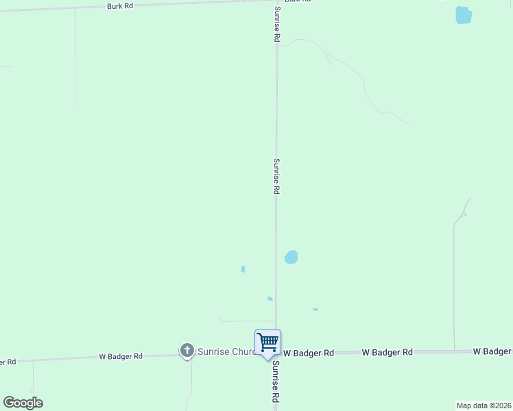 map of restaurants, bars, coffee shops, grocery stores, and more near 9067 Sunrise Road in Custer
