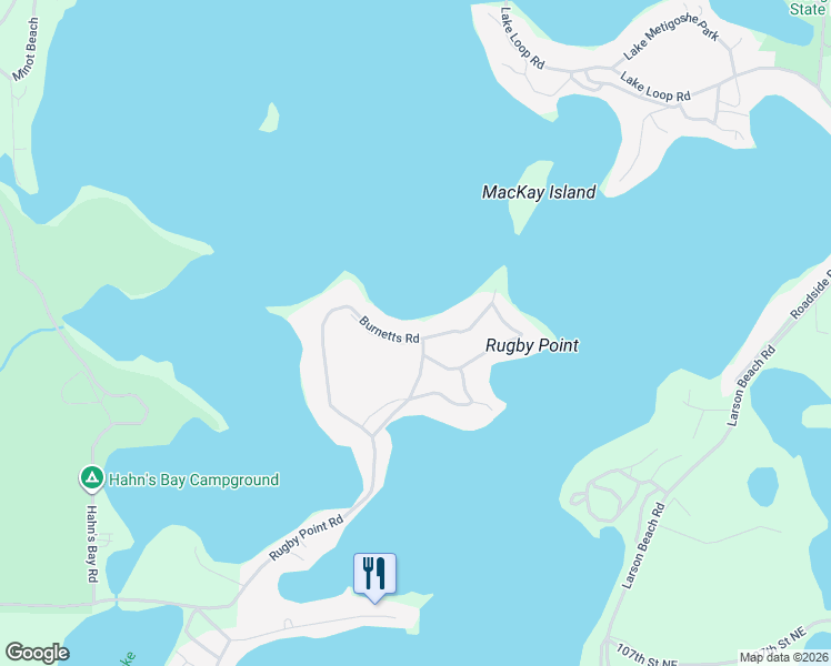 map of restaurants, bars, coffee shops, grocery stores, and more near 1310 17th Avenue Northeast in Bottineau