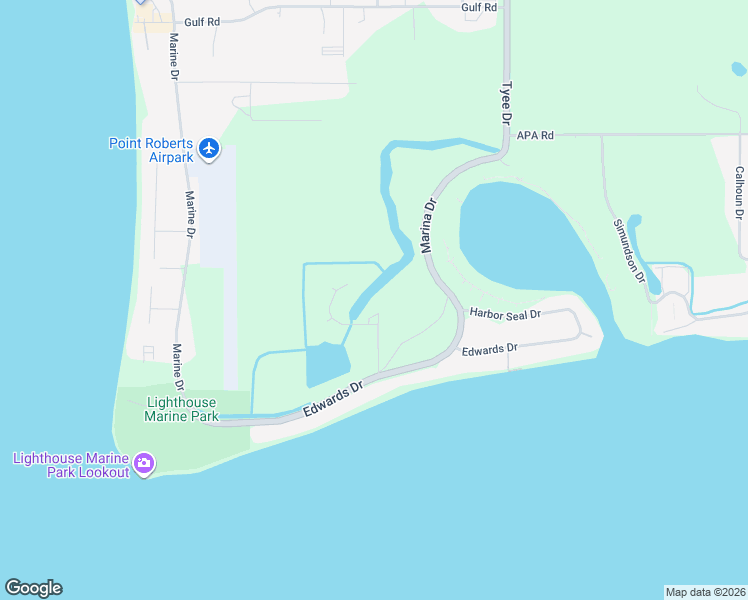 map of restaurants, bars, coffee shops, grocery stores, and more near 721 Ocean View Court in Point Roberts