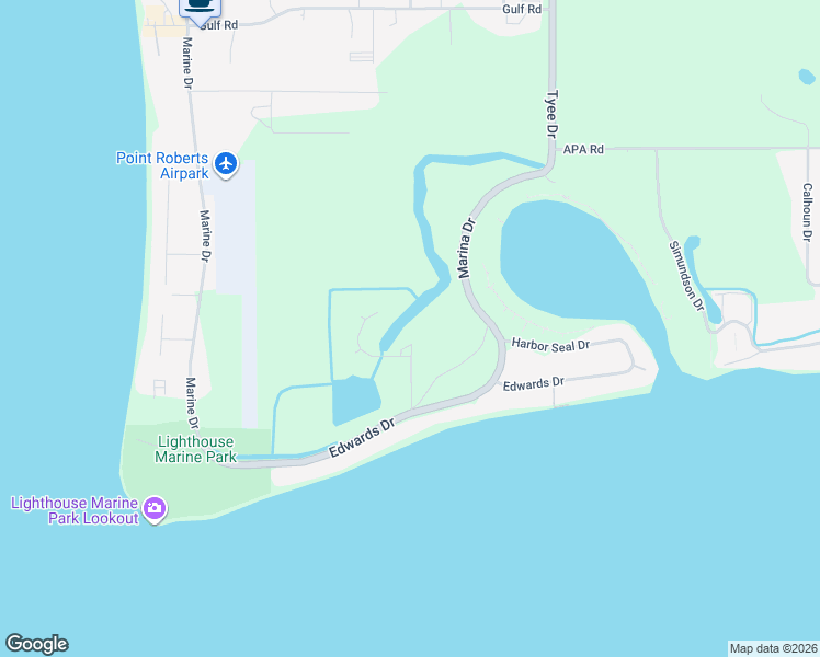 map of restaurants, bars, coffee shops, grocery stores, and more near 721 Ocean View Court in Point Roberts