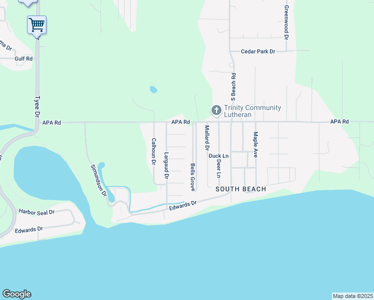 map of restaurants, bars, coffee shops, grocery stores, and more near 1927 Orcas Way in Point Roberts