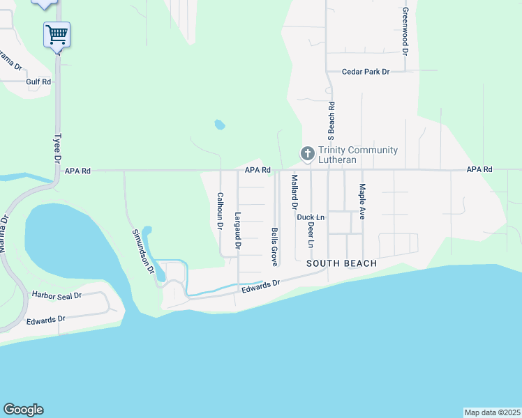 map of restaurants, bars, coffee shops, grocery stores, and more near 1927 Orcas Way in Point Roberts