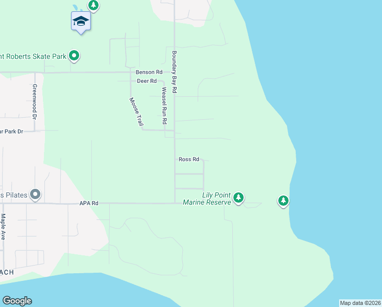 map of restaurants, bars, coffee shops, grocery stores, and more near 2224 Ross Road in Point Roberts