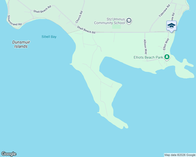 map of restaurants, bars, coffee shops, grocery stores, and more near 11780 Fairtide Road in Ladysmith