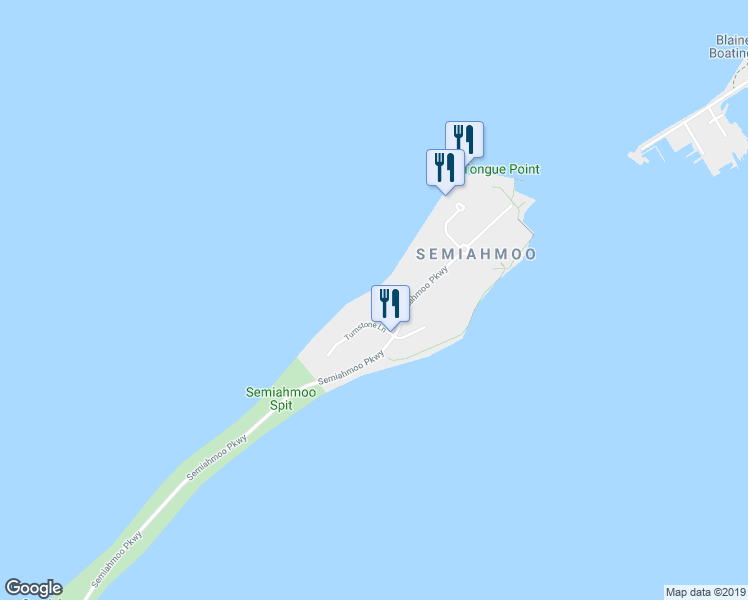 map of restaurants, bars, coffee shops, grocery stores, and more near 9430 Turnstone Lane in Blaine