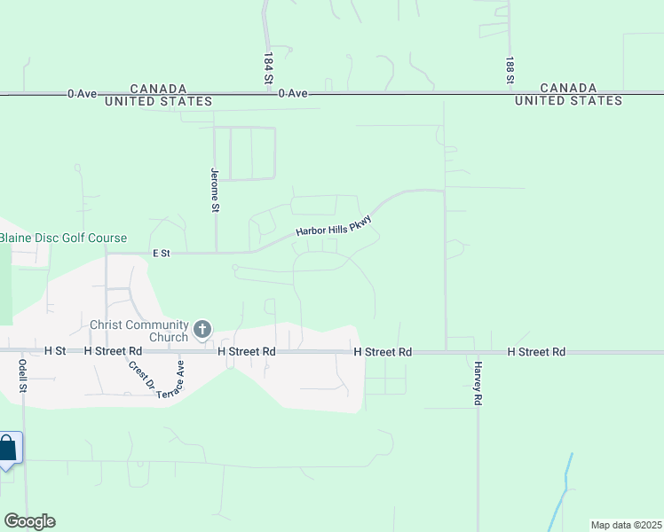 map of restaurants, bars, coffee shops, grocery stores, and more near 4240 H Street Road in Blaine