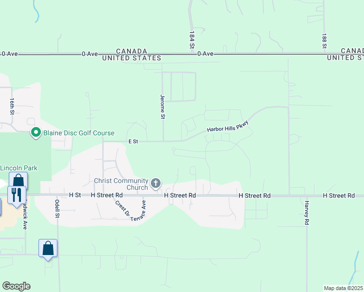 map of restaurants, bars, coffee shops, grocery stores, and more near 298 Jerome Street in Blaine