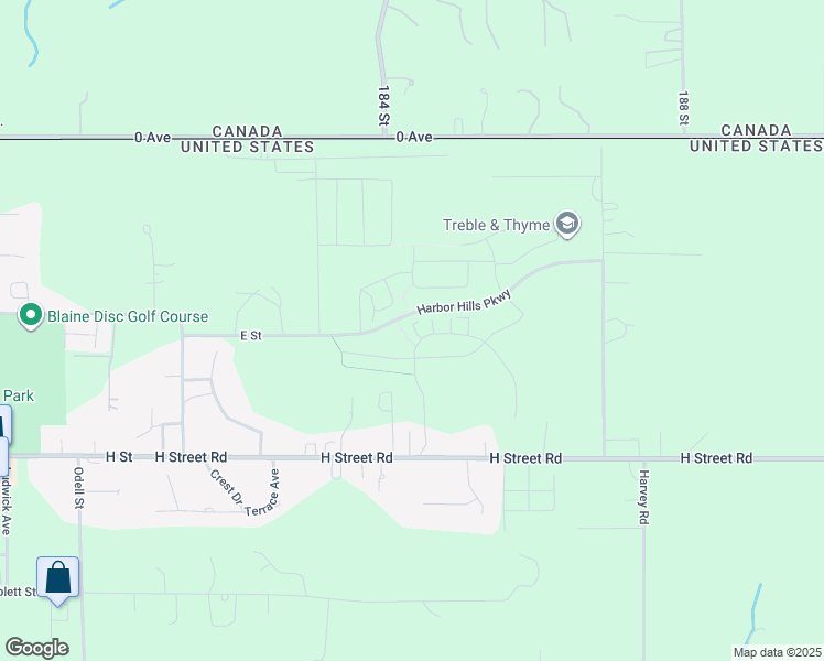 map of restaurants, bars, coffee shops, grocery stores, and more near 298 Jerome Street in Blaine
