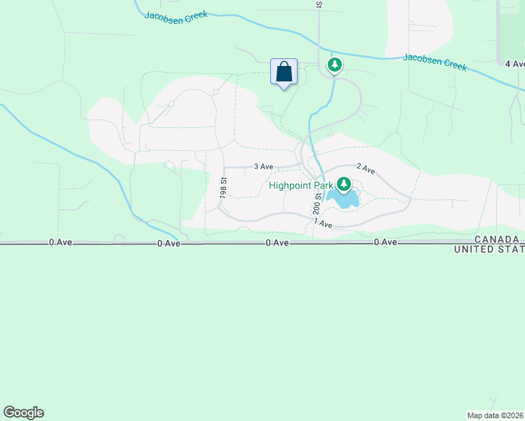 map of restaurants, bars, coffee shops, grocery stores, and more near 19885 1 Avenue in Langley Township