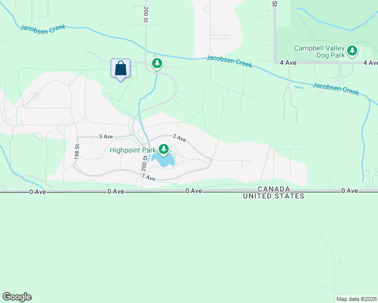 map of restaurants, bars, coffee shops, grocery stores, and more near 20152 2 Avenue in Langley Township
