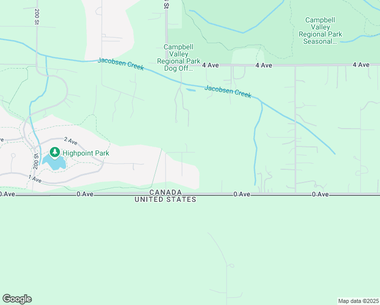 map of restaurants, bars, coffee shops, grocery stores, and more near 20486 1 Ave in Langley