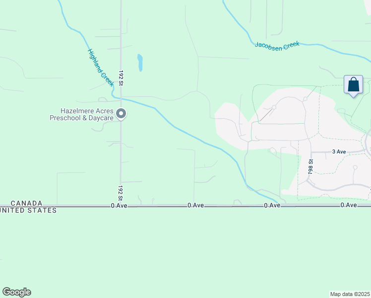 map of restaurants, bars, coffee shops, grocery stores, and more near 2 Avenue in Surrey