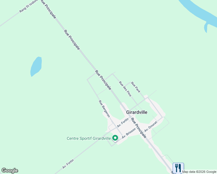map of restaurants, bars, coffee shops, grocery stores, and more near 160 Rue Principale in Girardville