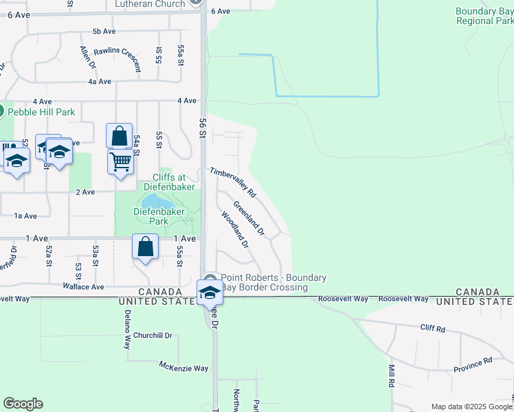 map of restaurants, bars, coffee shops, grocery stores, and more near 5716 Timbervalley Road in Delta