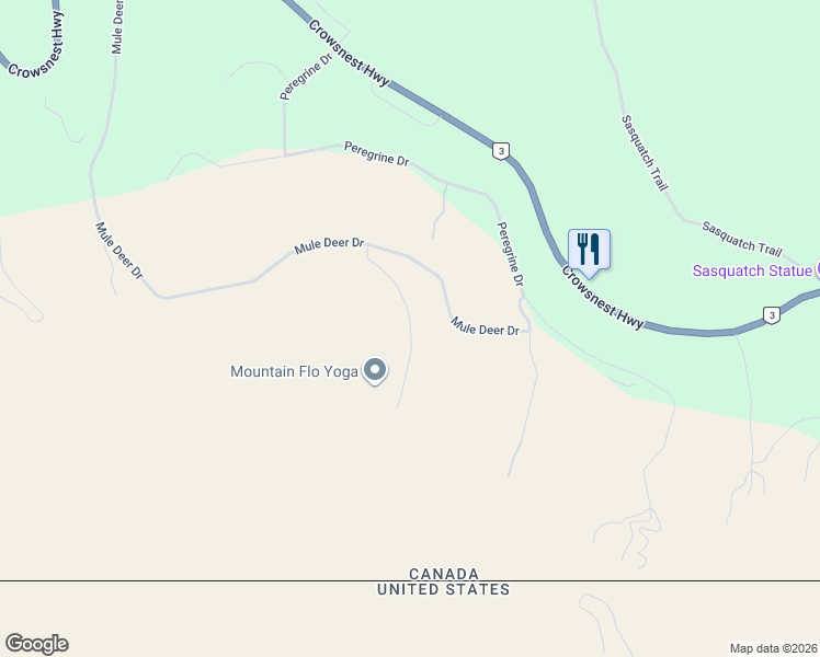 map of restaurants, bars, coffee shops, grocery stores, and more near Mule Deer Point in Osoyoos