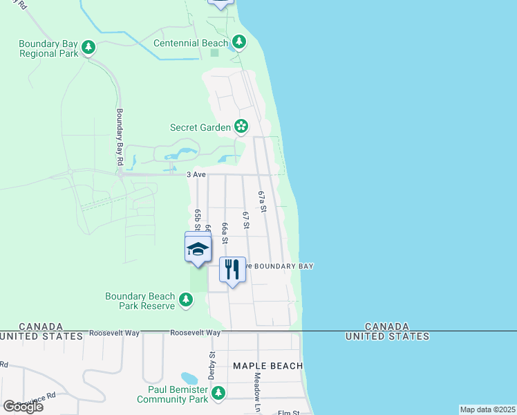 map of restaurants, bars, coffee shops, grocery stores, and more near in Delta