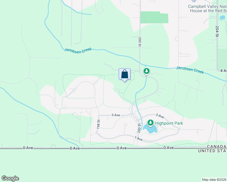 map of restaurants, bars, coffee shops, grocery stores, and more near 19870 3B Avenue in Langley