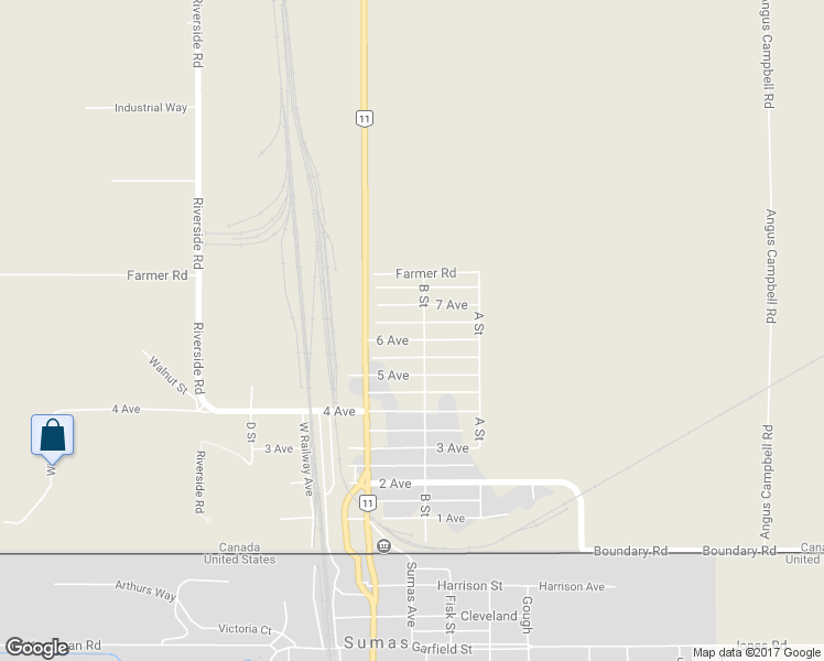 map of restaurants, bars, coffee shops, grocery stores, and more near 34675 6 Avenue in Abbotsford