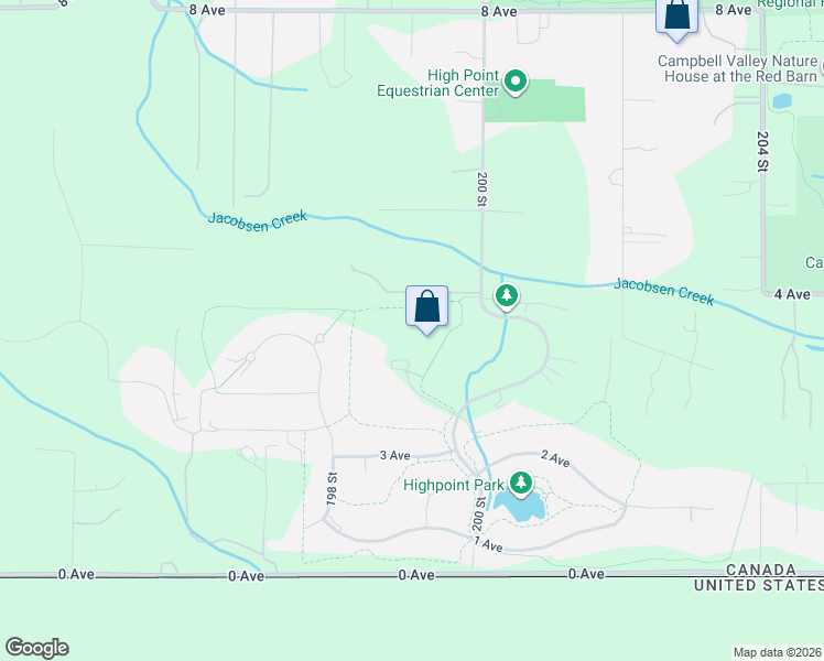 map of restaurants, bars, coffee shops, grocery stores, and more near 19897 3B Avenue in Langley Township