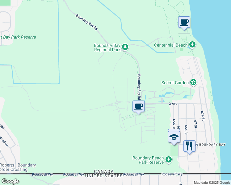 map of restaurants, bars, coffee shops, grocery stores, and more near 364 Red Barn Boulevard in Delta