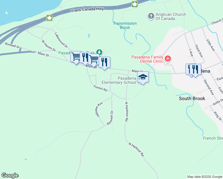 map of restaurants, bars, coffee shops, grocery stores, and more near 11 Major's Lane in Pasadena