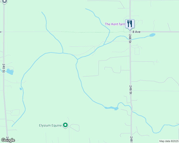 map of restaurants, bars, coffee shops, grocery stores, and more near in Langley Township