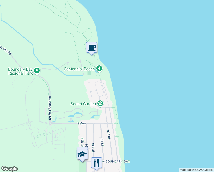 map of restaurants, bars, coffee shops, grocery stores, and more near 506 Centennial Parkway in Delta