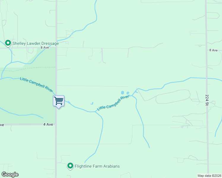 map of restaurants, bars, coffee shops, grocery stores, and more near 21924 6 Avenue in Langley Township