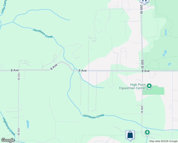 map of restaurants, bars, coffee shops, grocery stores, and more near 19636 8 Avenue in Surrey