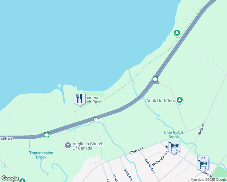 map of restaurants, bars, coffee shops, grocery stores, and more near 13 Lakeshore Drive in Pasadena
