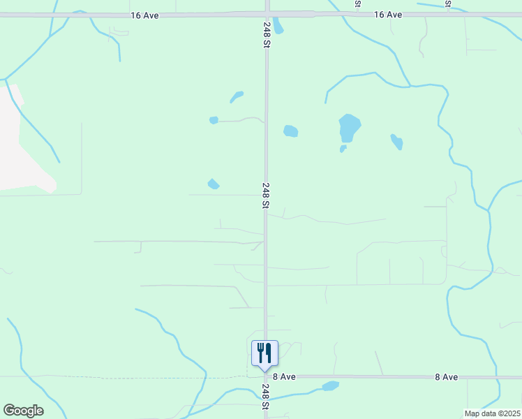 map of restaurants, bars, coffee shops, grocery stores, and more near 1173 248 Street in Langley