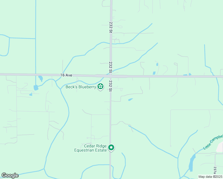 map of restaurants, bars, coffee shops, grocery stores, and more near 1526 232 Street in Langley
