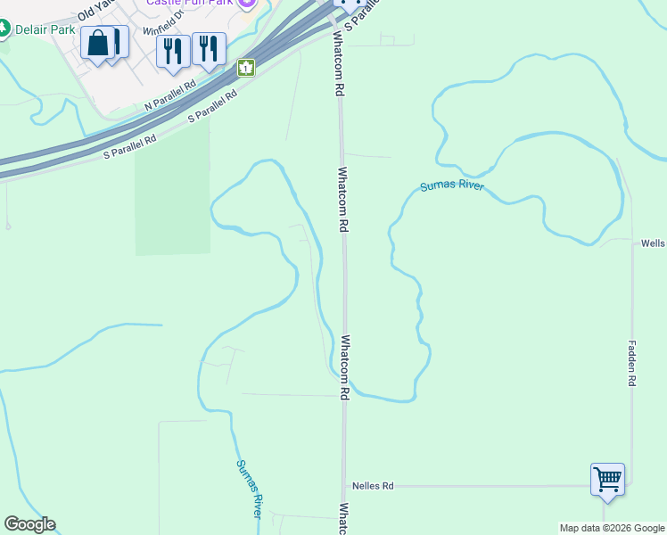 map of restaurants, bars, coffee shops, grocery stores, and more near 1559 Whatcom Road in Abbotsford