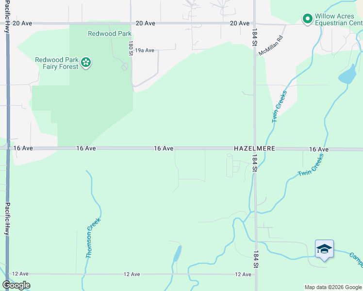 map of restaurants, bars, coffee shops, grocery stores, and more near 18167 16 Avenue in Surrey