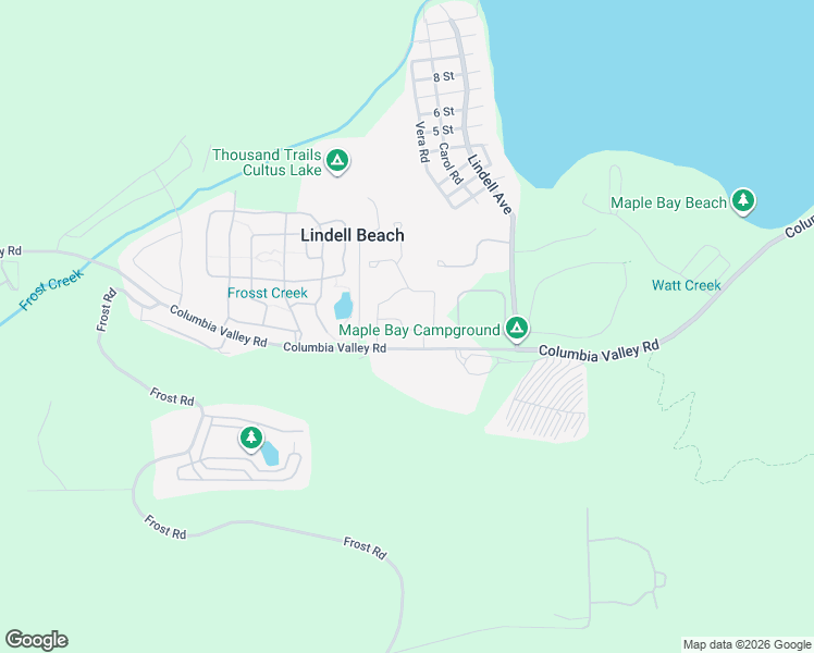 map of restaurants, bars, coffee shops, grocery stores, and more near 1920 Columbia Valley Road in Lindell Beach
