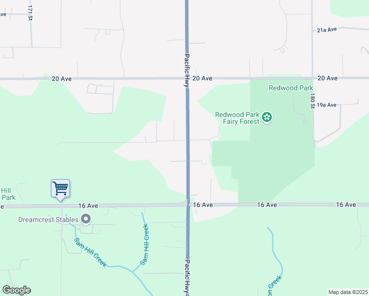 map of restaurants, bars, coffee shops, grocery stores, and more near 1779 176 Street in Surrey