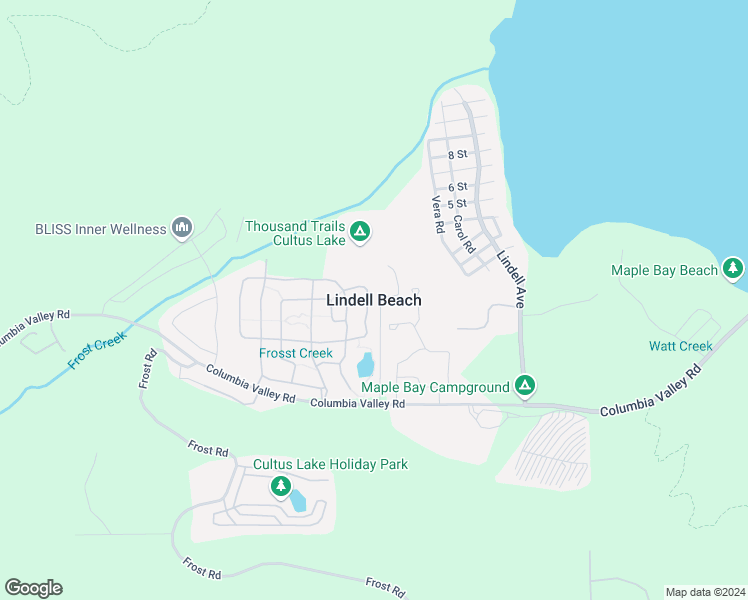 map of restaurants, bars, coffee shops, grocery stores, and more near in Lindell Beach