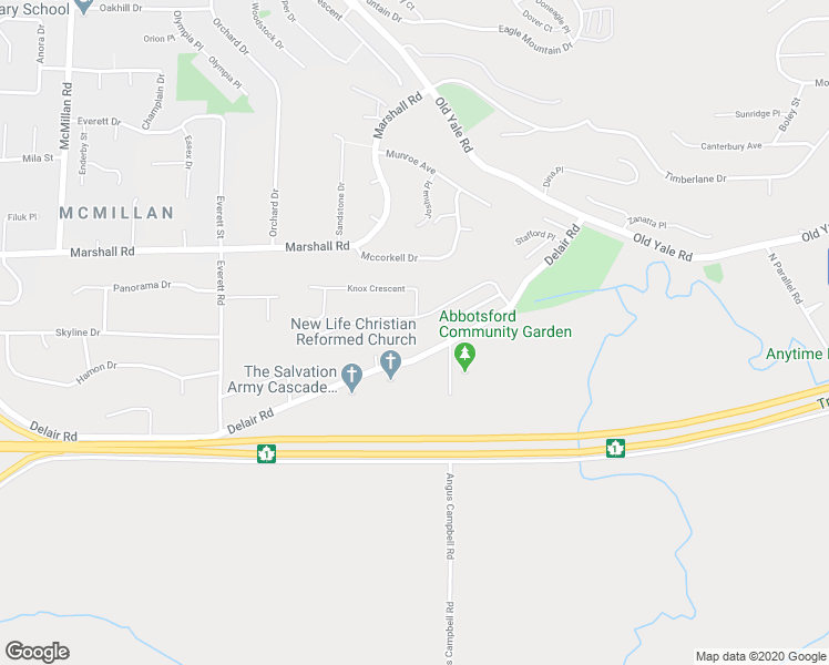 map of restaurants, bars, coffee shops, grocery stores, and more near 35292 Rockwell Drive in Abbotsford