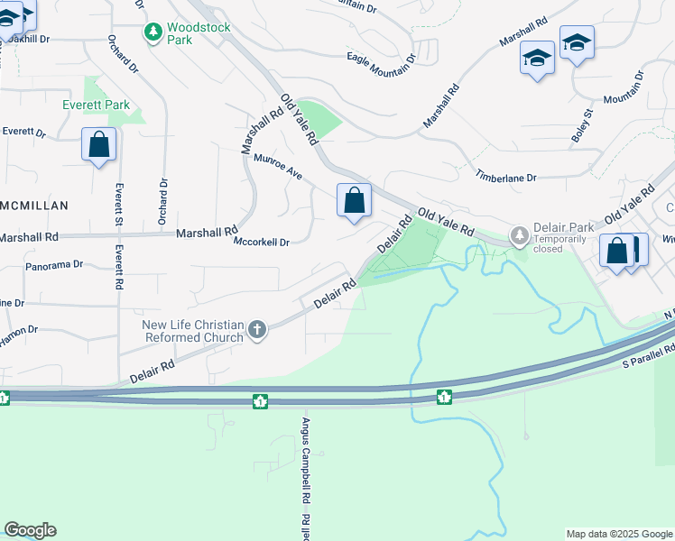 map of restaurants, bars, coffee shops, grocery stores, and more near 35390 Rockwell Drive in Abbotsford