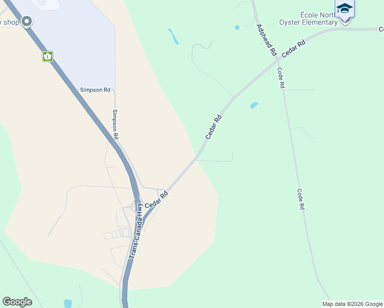 map of restaurants, bars, coffee shops, grocery stores, and more near 13290 Cedar Road in Ladysmith