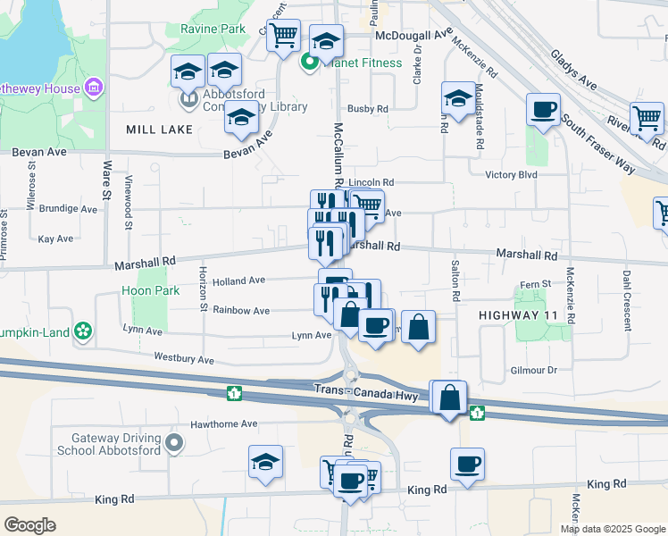 1975 McCallum Road, Abbotsford BC Walk Score