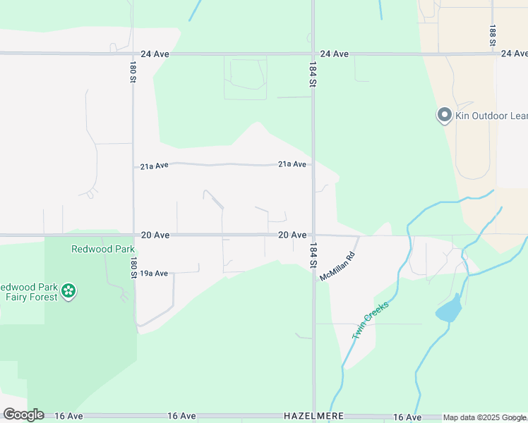 map of restaurants, bars, coffee shops, grocery stores, and more near 2045 183 Street in Surrey