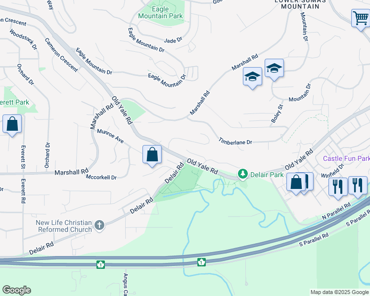 map of restaurants, bars, coffee shops, grocery stores, and more near 35527 Zanatta Place in Abbotsford