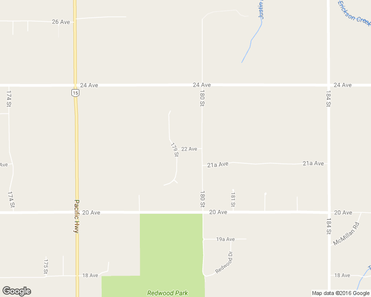 map of restaurants, bars, coffee shops, grocery stores, and more near 17957 22 Avenue in Surrey